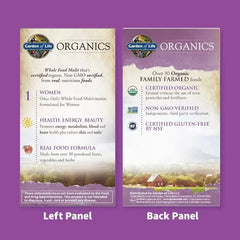 Organics Women's Once Daily Multi 30 Tablets