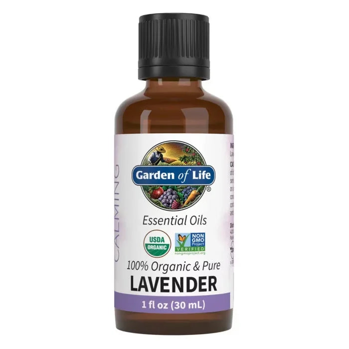 Essential Oils 100% Organic & Pure Lavender 1 fl oz (30 ml) Liquid