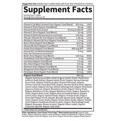 Organics Women's Multi 60 Tablets