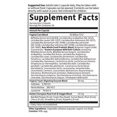 Raw Probiotics Vaginal Care Shelf-Stable 30  Capsules