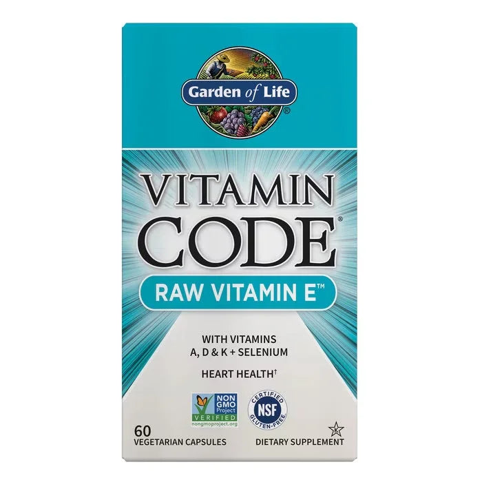 Vitamin Code Raw Vitamin E 60 Capsules
